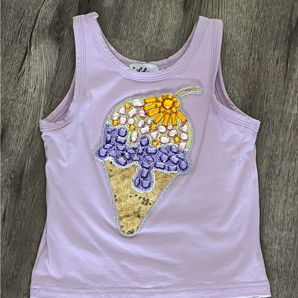 Lola and the Boys Ice Cream Crystal Tank Top - Picture 2 of 6